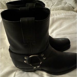 Frye Leather Harness Boots Size 8